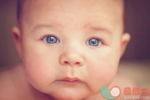 人,2到5个月,室内,蓝色眼睛,白人_496226535_portrait of a two month old baby_创意图片_Getty Images China