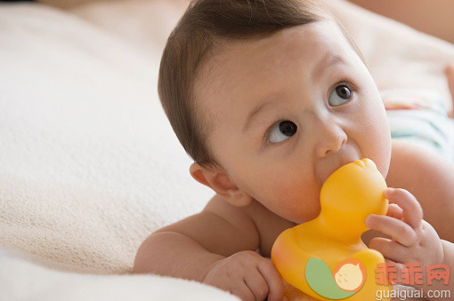 人,玩具,裸体,咀嚼,橡皮鸭子_558948697_Baby boy chewing on bath toy_创意图片_Getty Images China