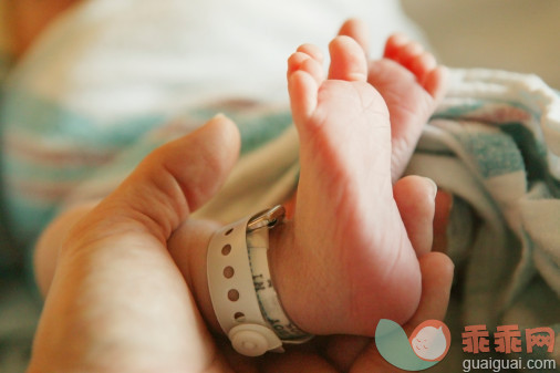 概念,构图,图像,摄影,性状_73032616_Mother holding baby's (0-3 months) foot with name tag_创意图片_Getty Images China