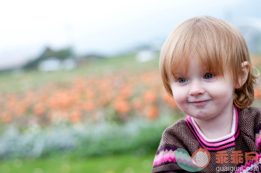 人,毛衣,12到17个月,户外,快乐_144825056_Redhead toddler in pumpkin patch_创意图片_Getty Images China
