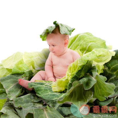 人,饮食,影棚拍摄,白人,赤脚_134258307_Cabbage baby_创意图片_Getty Images China